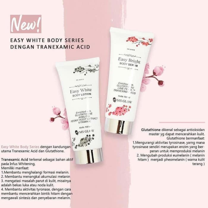Manfaat Easy White Body Lotion Ms Glow Saget Sae