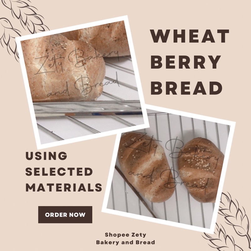 Wheat Berry Bread Zety Bakery and Bread Shopee Malaysia