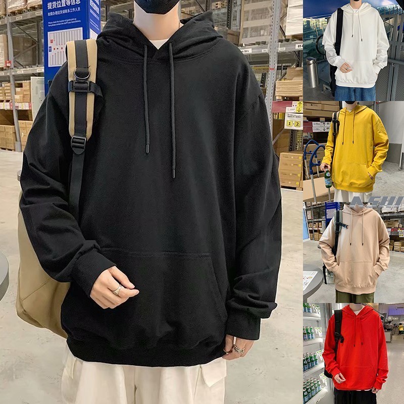 （size M8XL 10 colour）Kpop Oversized man Long Sleeve plain