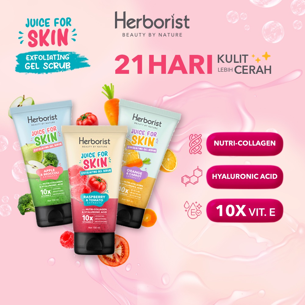 Herborist Juice For Skin Exfoliating Gel Scrub 150ml Shopee Malaysia