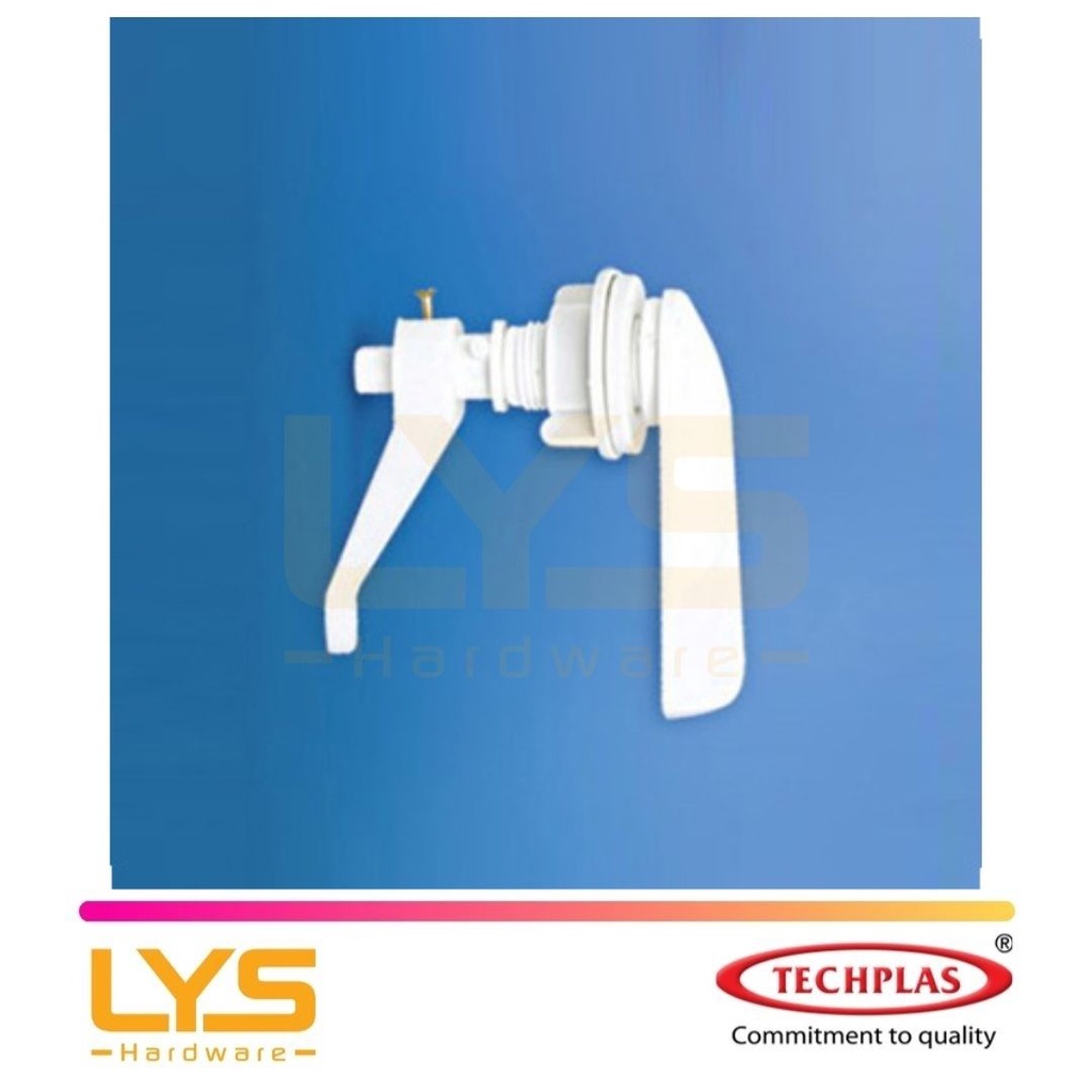 [LYShardware][TECHPLAS] PVC Cistern Handle for Low Level Cistern White