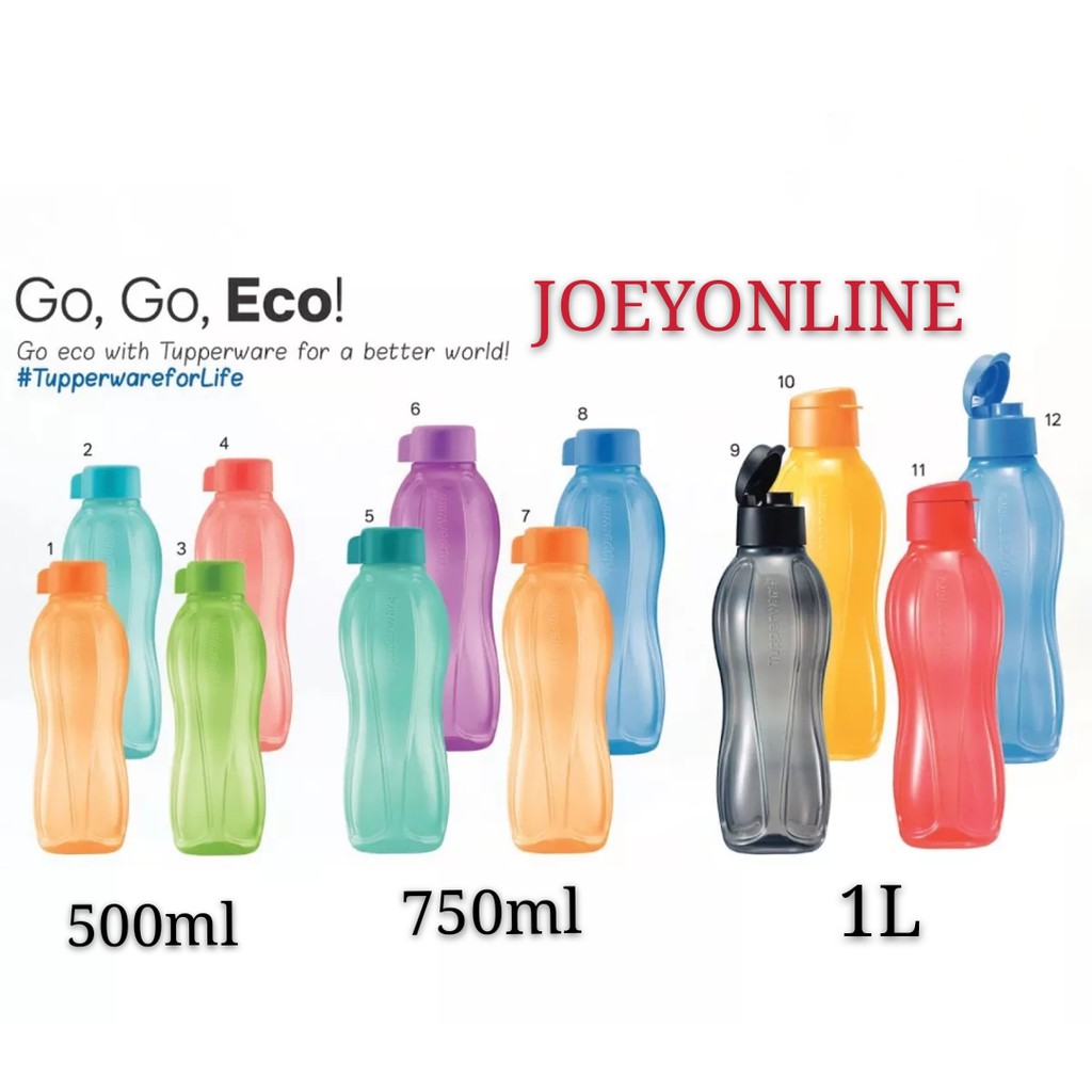 Tupperware Eco Bottle 1L / 750ml / 500ml / 350ml / 310ml Shopee Malaysia