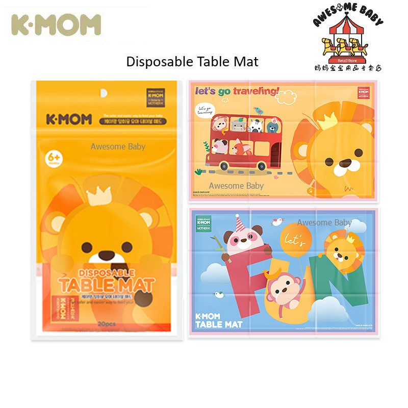 KMom Disposable Table Mat (20pcs) NEW Packing Shopee Malaysia