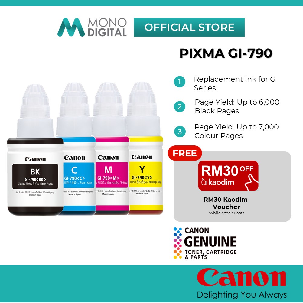 Canon Pixma GI790 GI790 Colour Refill Ink Cartridge Ink Bottle GI 790