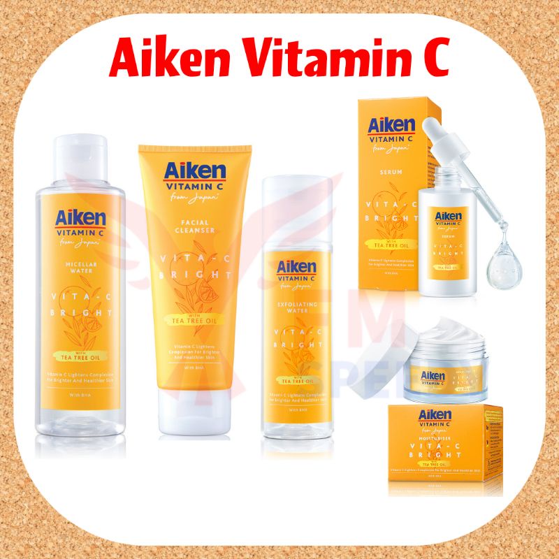 Aiken Vita C Bright Micellar Water/ Facial Cleanser/ Exfoliating Water