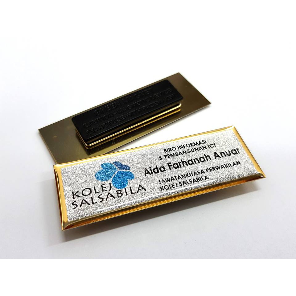 Custom Made Name Tag Shopee Malaysia
