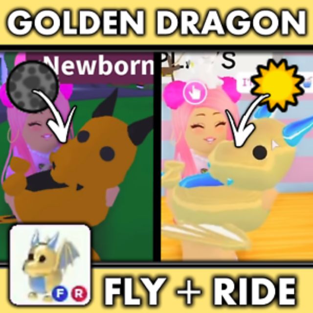 Roblox Adopt Me Golden Dragon Worth
