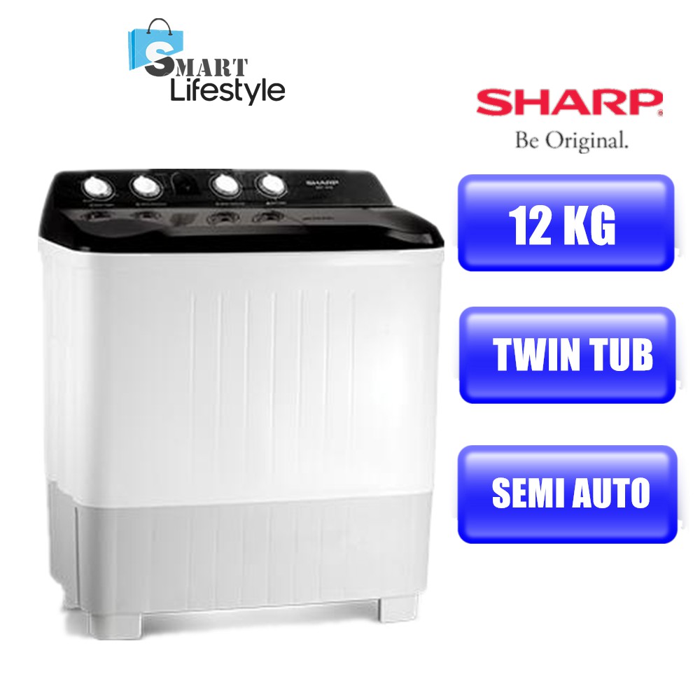 Sharp SemiAuto Washing Machine (12kg) EST1216 Shopee Malaysia