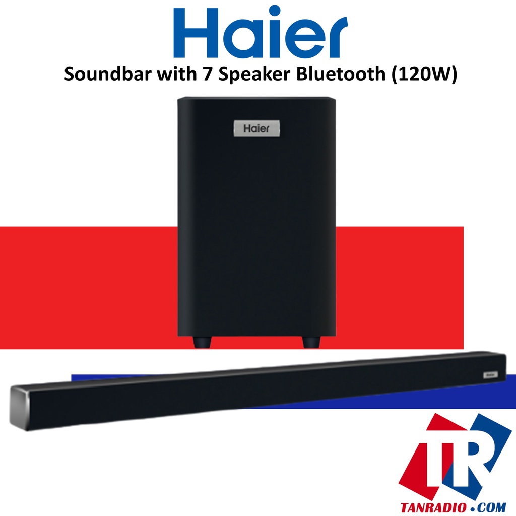 Haier Powerful Soundbar with 7 Speaker Bluetooth (120W) HSD3A040B