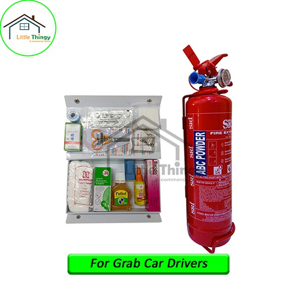 Grab Car 1Kg Fire Extinguisher SRI Sirim Puspakom Ready And First Aid