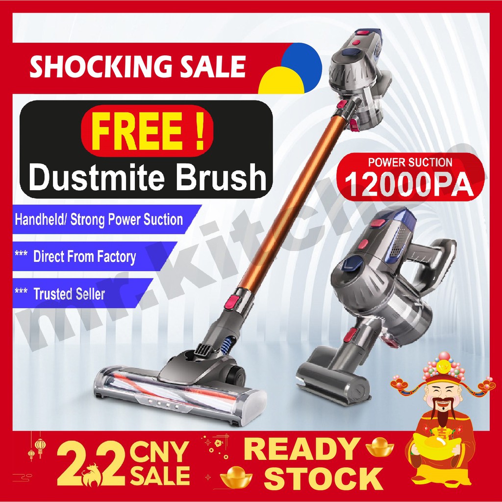 💥Ready Stock💥New Dyson Style Wireless Cordless Vacuum Cleaner Dustmite