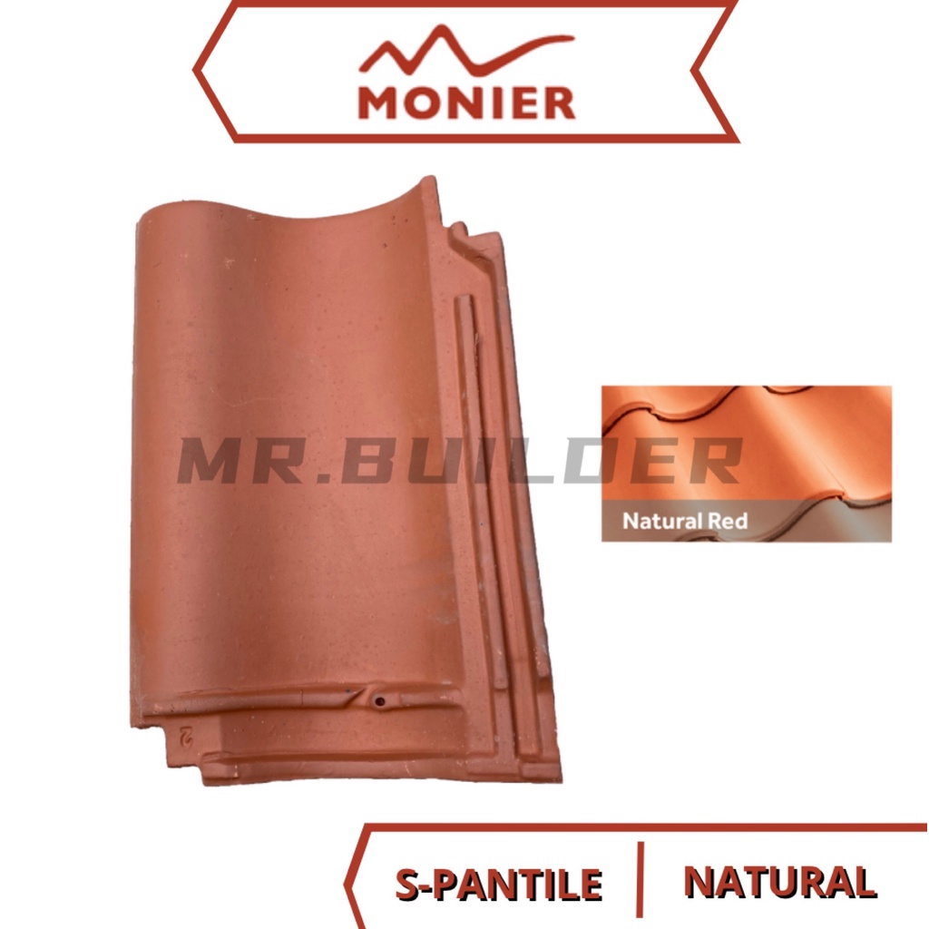 MONIER GCI Natural SPantile Roof Tile Clay Roof Tiles Atap Tanah