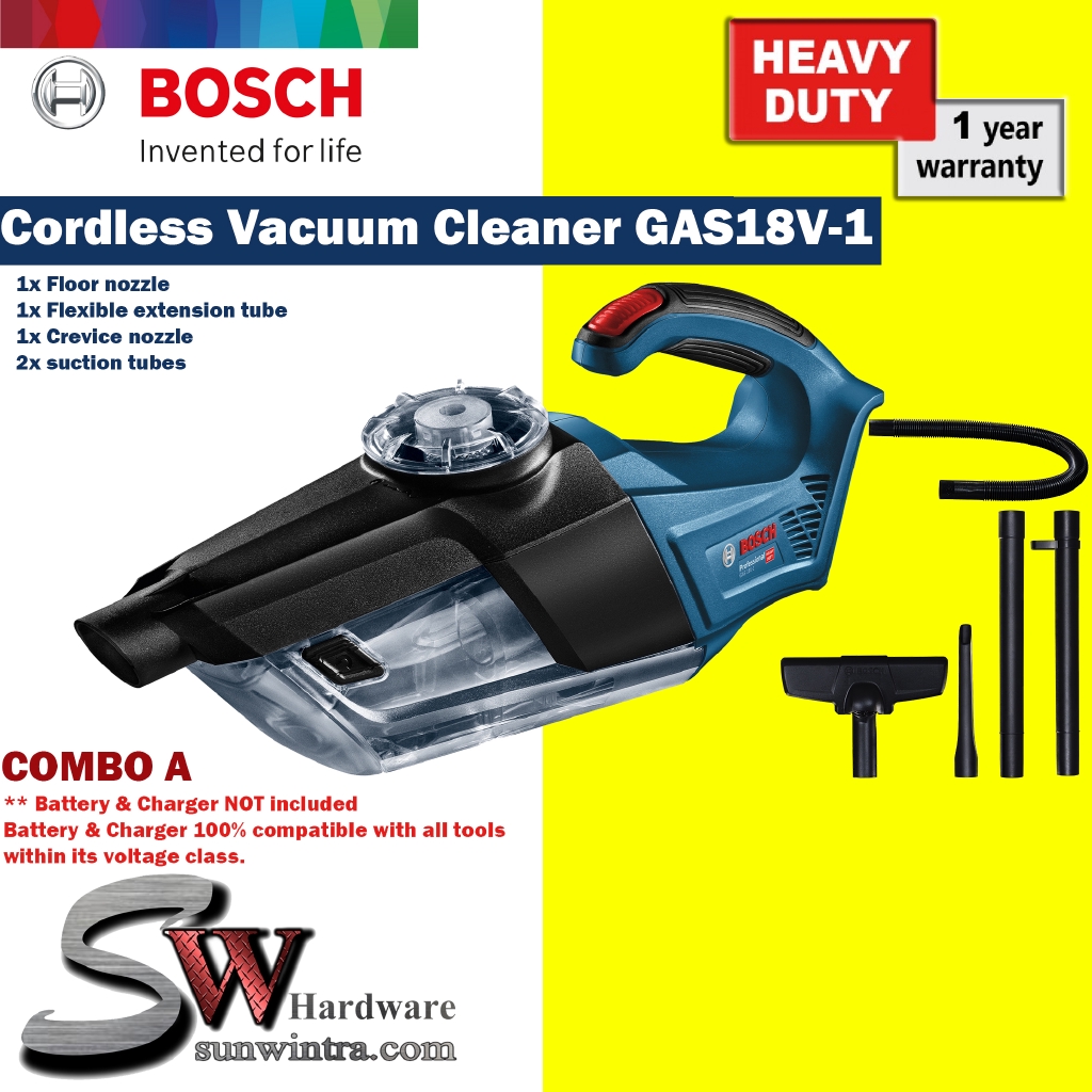 COMBO Bosch GAS18V1 Professional Cordless Vacuum Cleaner,**SOLO or