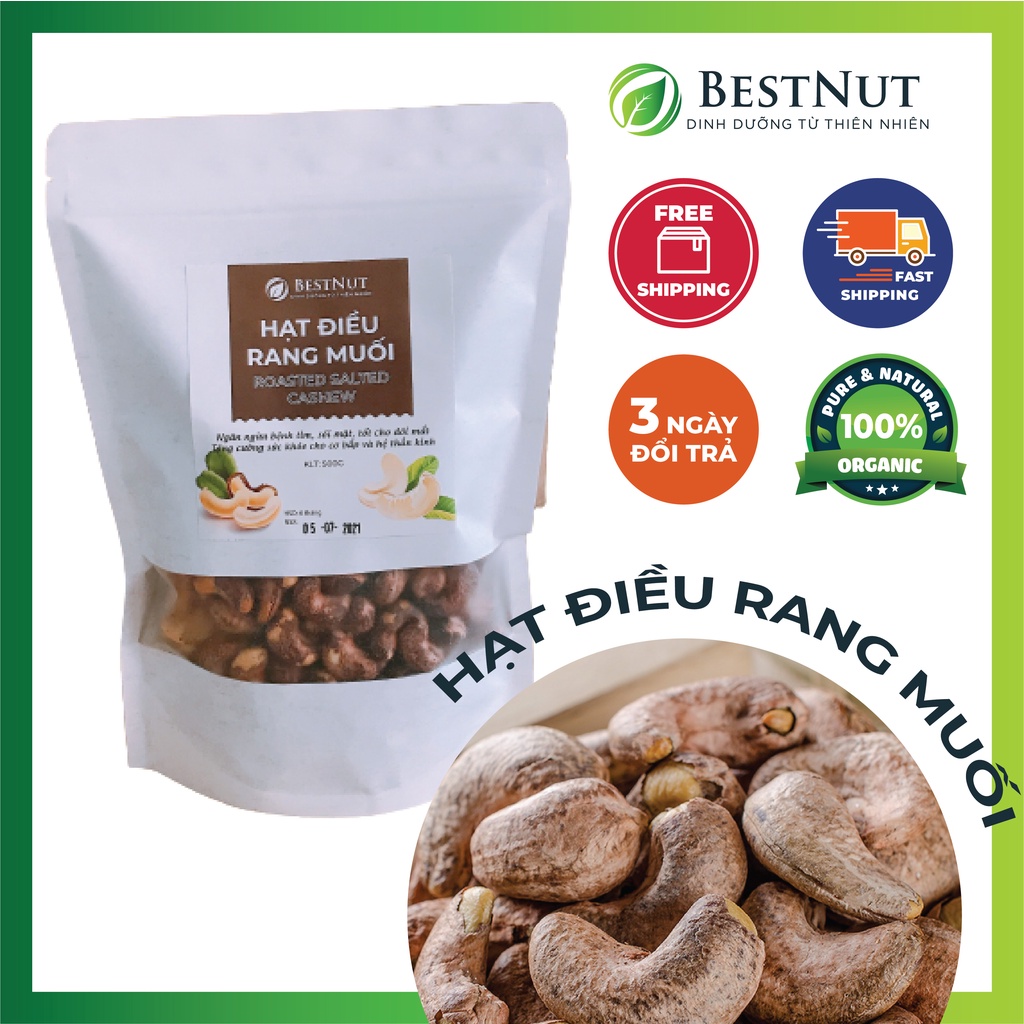 Cashew nuts roasted with Binh Phuoc salt, pregnant mothers / healthy