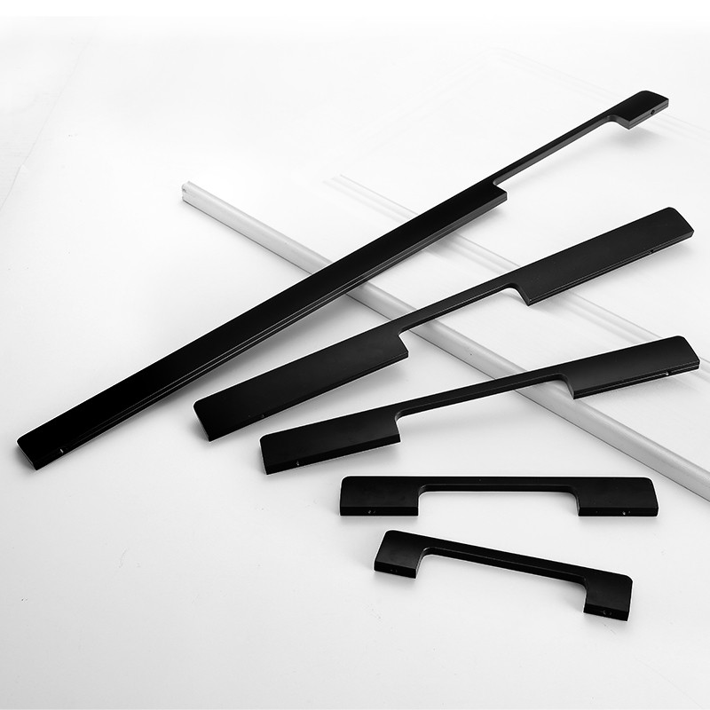 AOBITE Modern Gold Black Handles Wardrobe Kitchen Cupboard