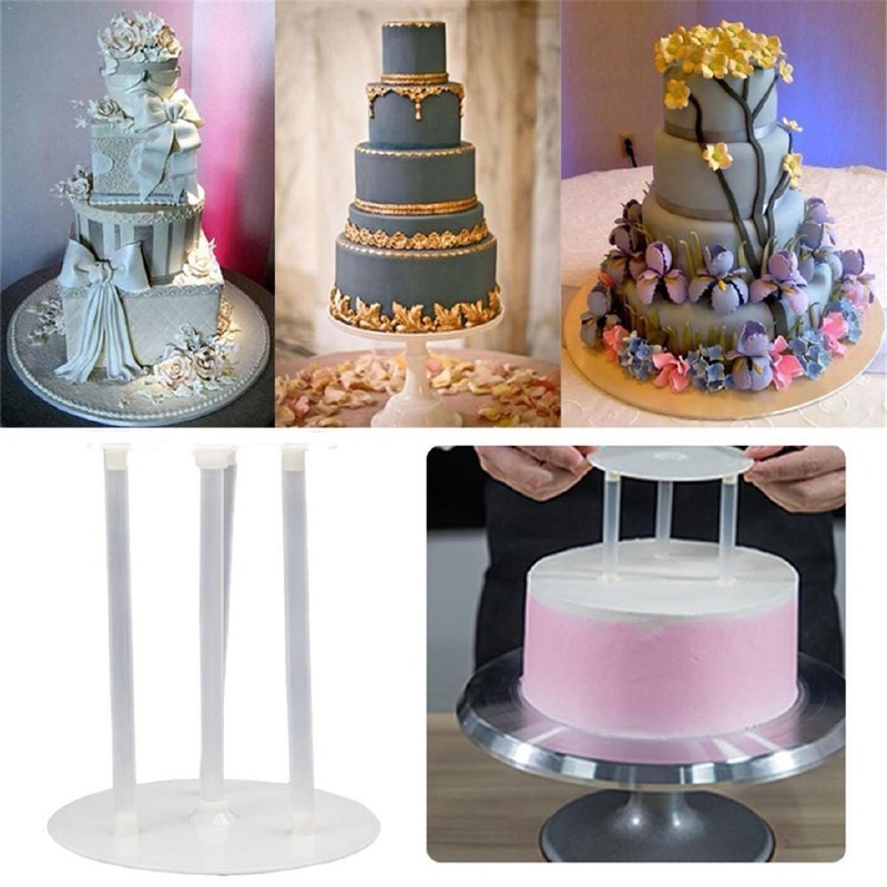 Multilayer Cake Support Frame Cake Stands Round Dessert Spacer Piling