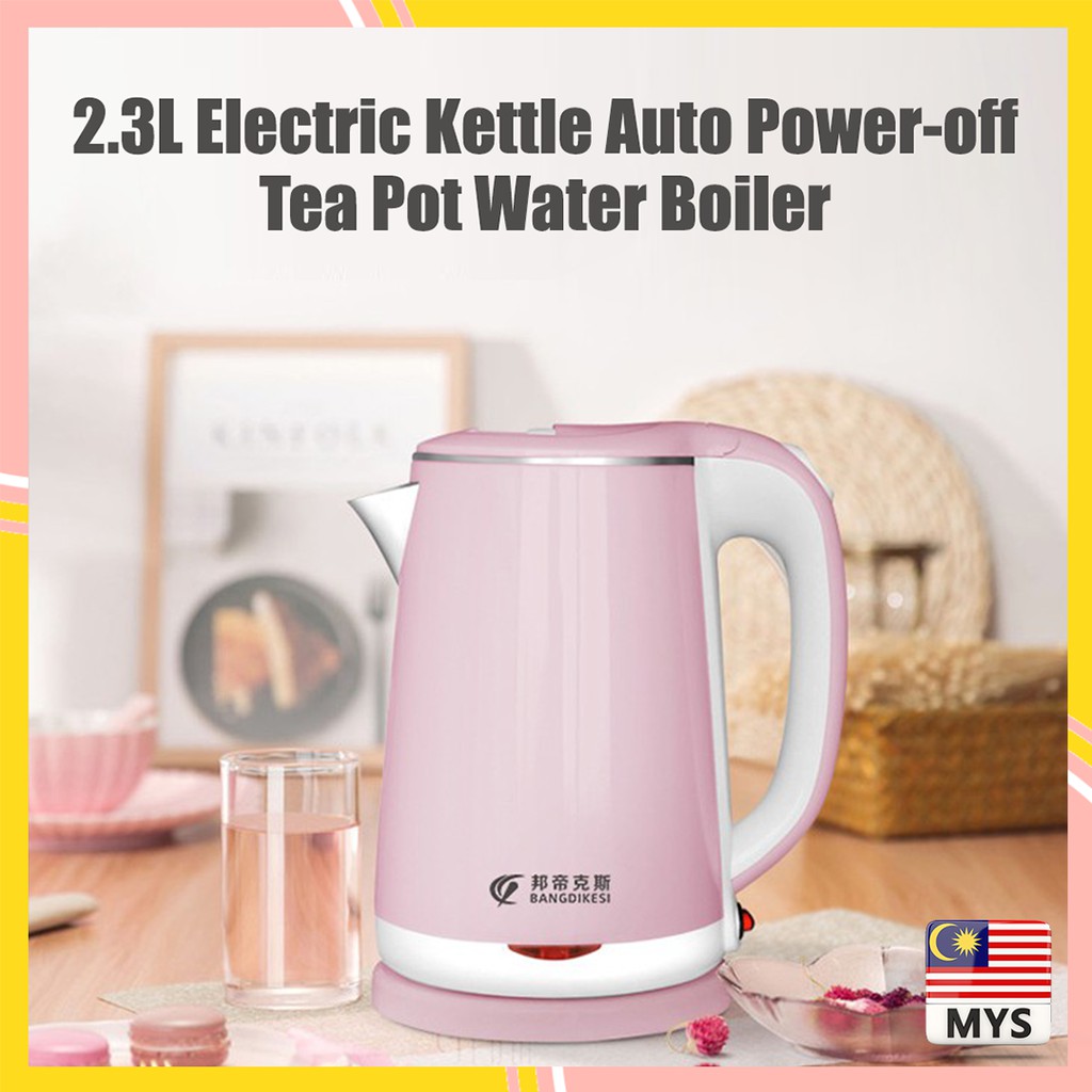 New!!!🔥 malaysia ready stock🔥 2.3l stainless steel jug kettle keep warm