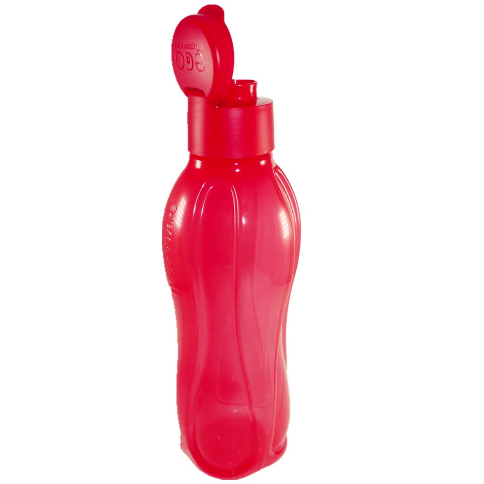 6 JENIS Tupperware Flip Top 1L Red or Blue eco bottle 1L botol air