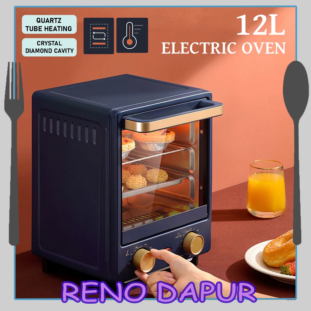 KONKA 12L ELECTRIC OVEN Vertical Multi Purpose Mini Electric Oven 3 Layers Toaster 2 Baking
