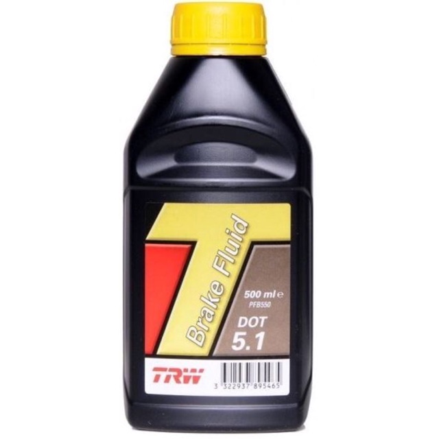 (MADE IN UK) TRW BRAKE FLUID DOT 5.1 Synthetic Brake Fluid (500ML