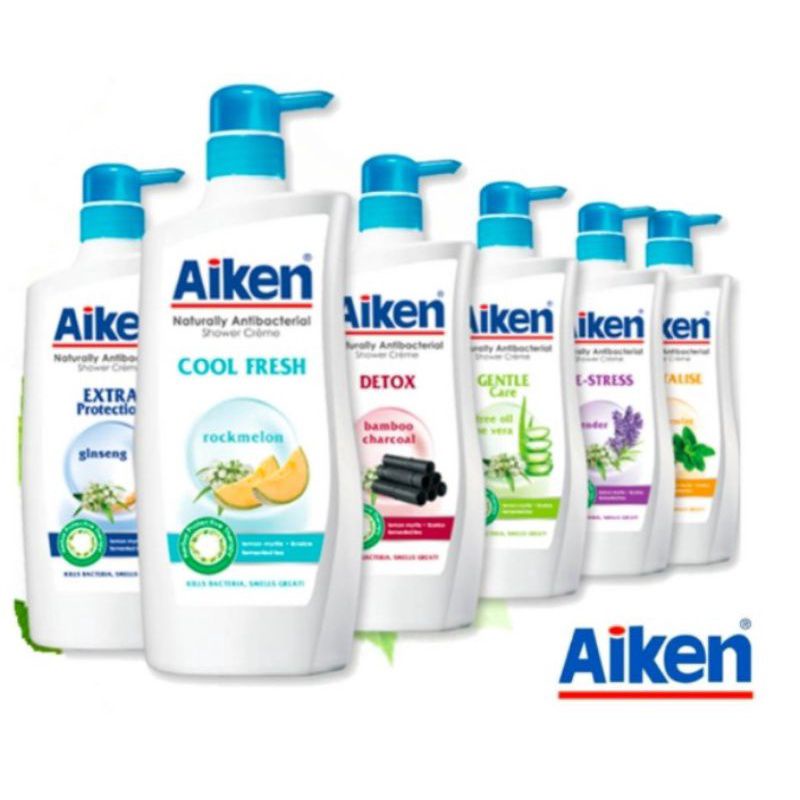 Aiken Naturally Antibacterial Shower Cream 900g Shopee Malaysia