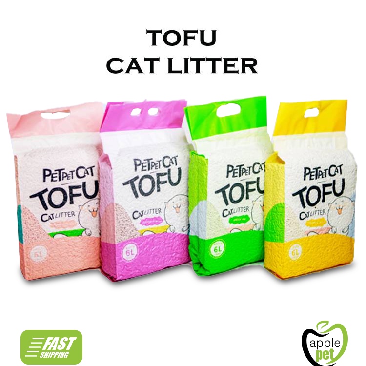 APPLE PET STORE !! PET PET CAT TOFU Cat Litter Premium Flushable TOFU