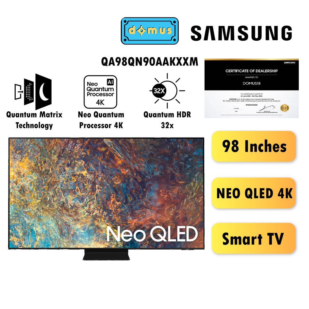Samsung QN90A NEO QLED 4K Smart TV (98") QA98QN90AAKXXM Shopee Malaysia