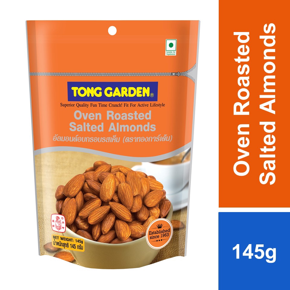 Tong Garden Oven Roasted Salted Almonds 145g Shopee Malaysia
