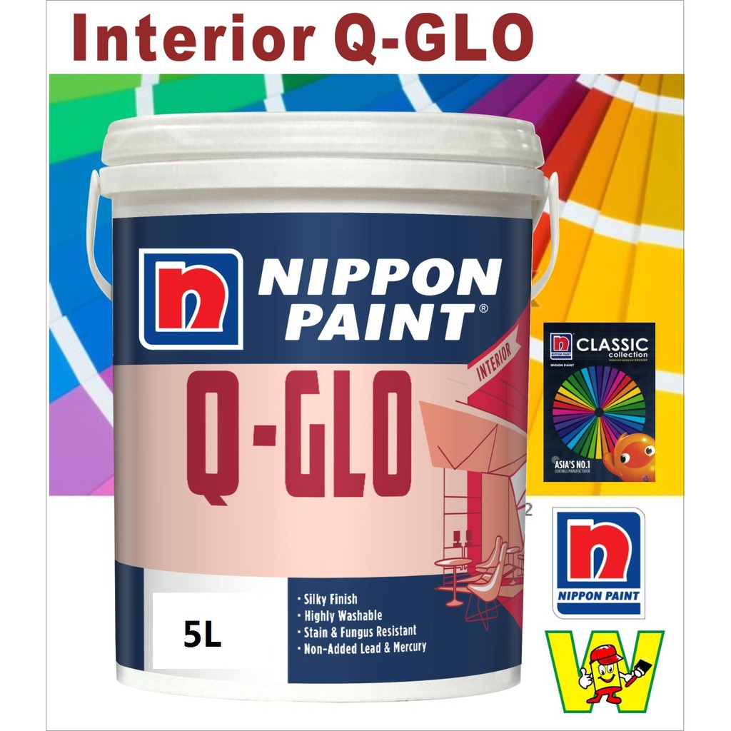 MULTI COLOURS QGLO NIPPON PAINT / 1L OR 5L / Nippon Paint / Interior Q