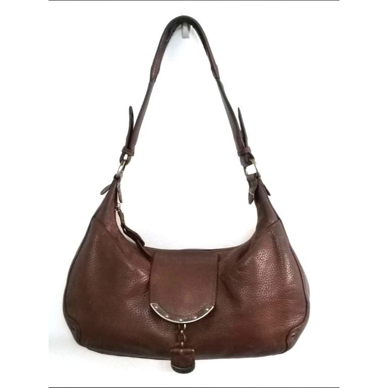 Authentic Braun buffel Women brown leather handbag Shopee Malaysia