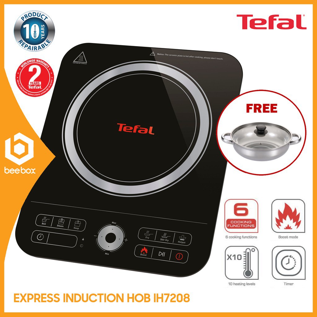Tefal Express Induction Hob IH7208 (Free Pot) Shopee Malaysia