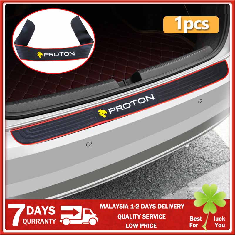 1pcs Proton Kereta Belakang Trunk Sill Plate Bumper Guard Rubber Pad