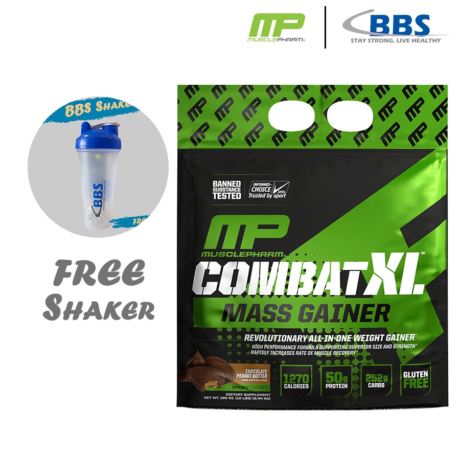 MP Combat XL Mass Gainer (12lbs) Whey Protein, Mass Gainer, Weight