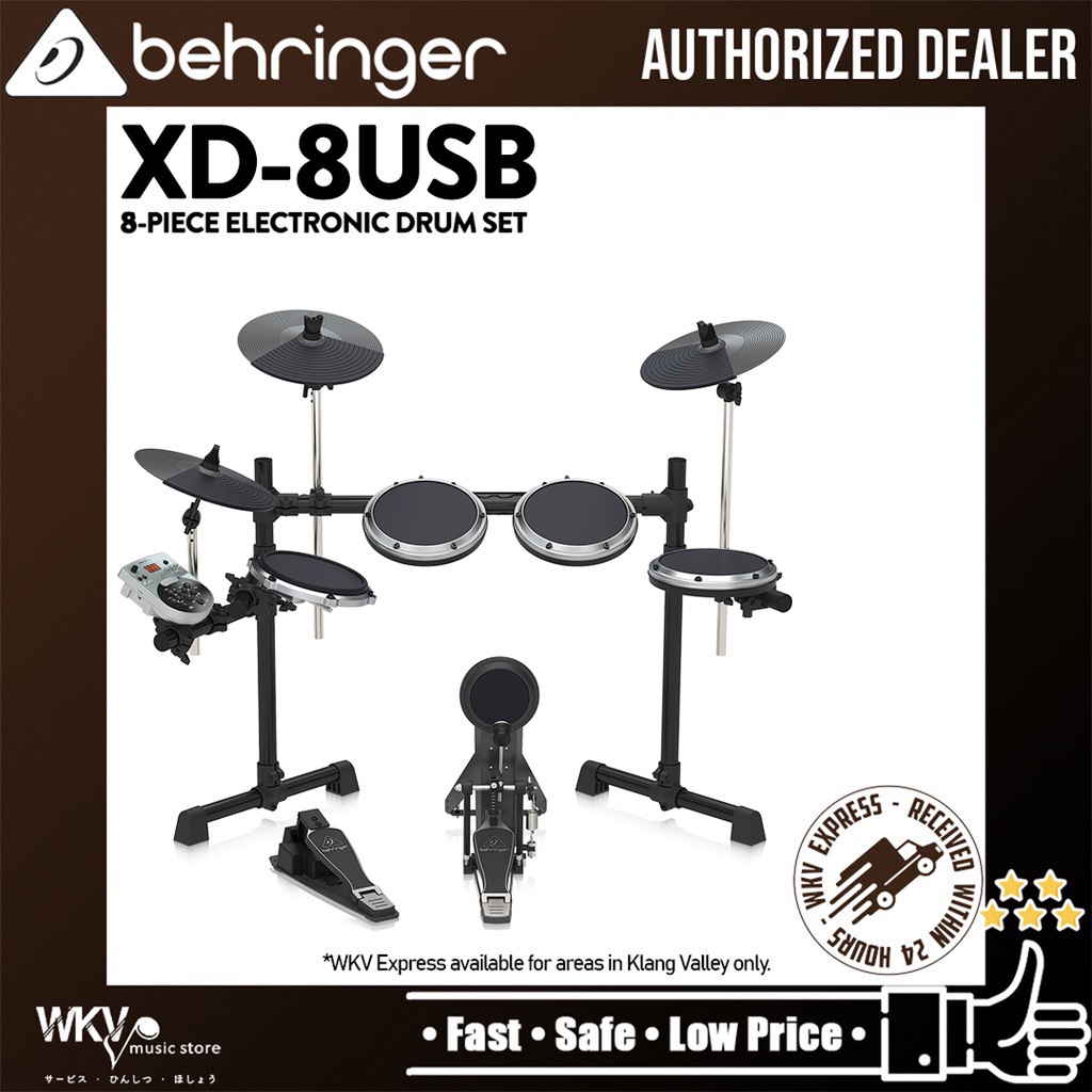 Behringer XD8USB 8piece Electronic Drum Set (XD8 USB/ XD8USB