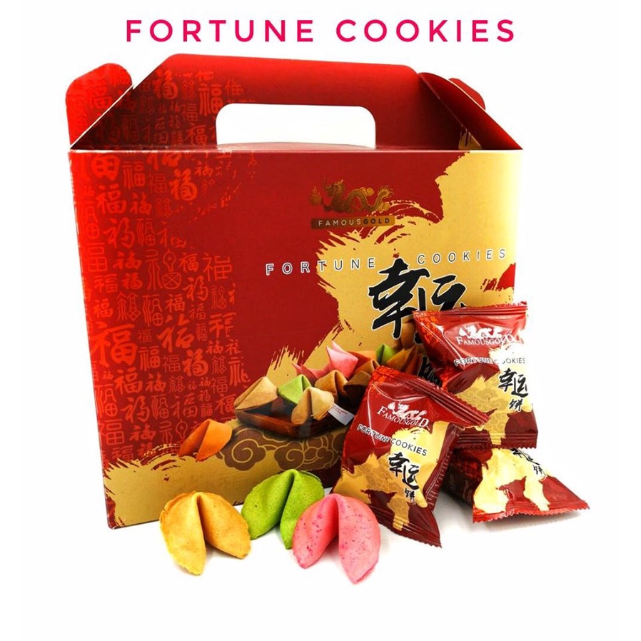 Famous Gold Premium Fortune Cookies (30pcs) Mix Flavor Classic Pack