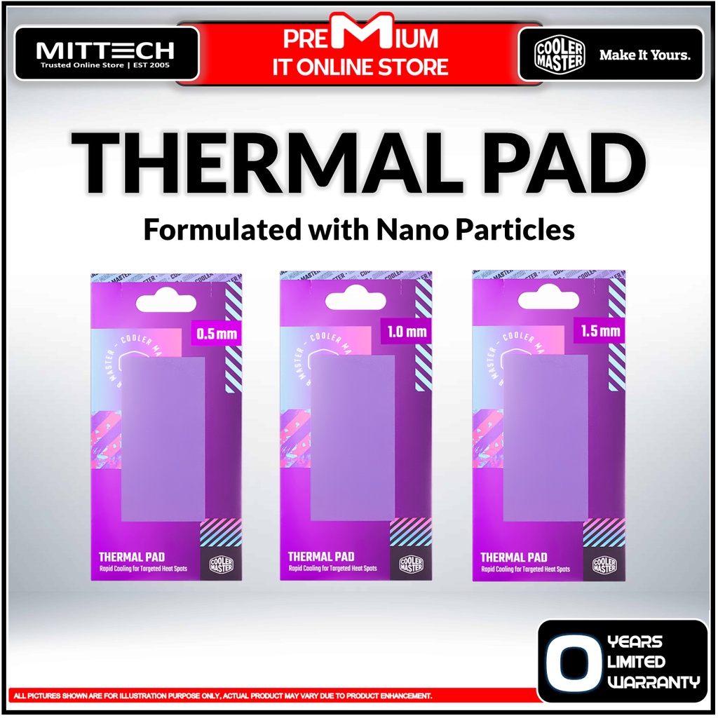 Cooler Master Thermal Pad Formulated with Nano Particles Nontoxic