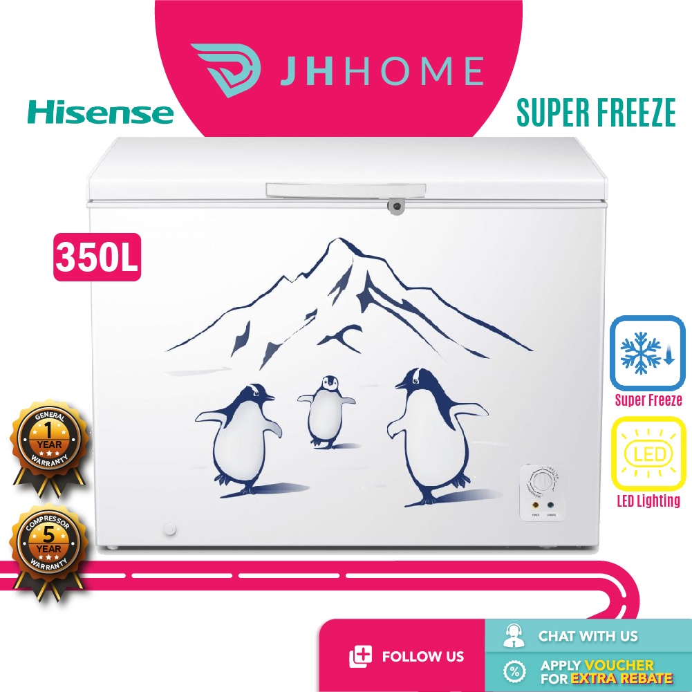 Hisense Chest Freezer 128L FC125D4BW 178L FC186D4BWP 248L FC256D4BWP 350L FC428D4BWYS