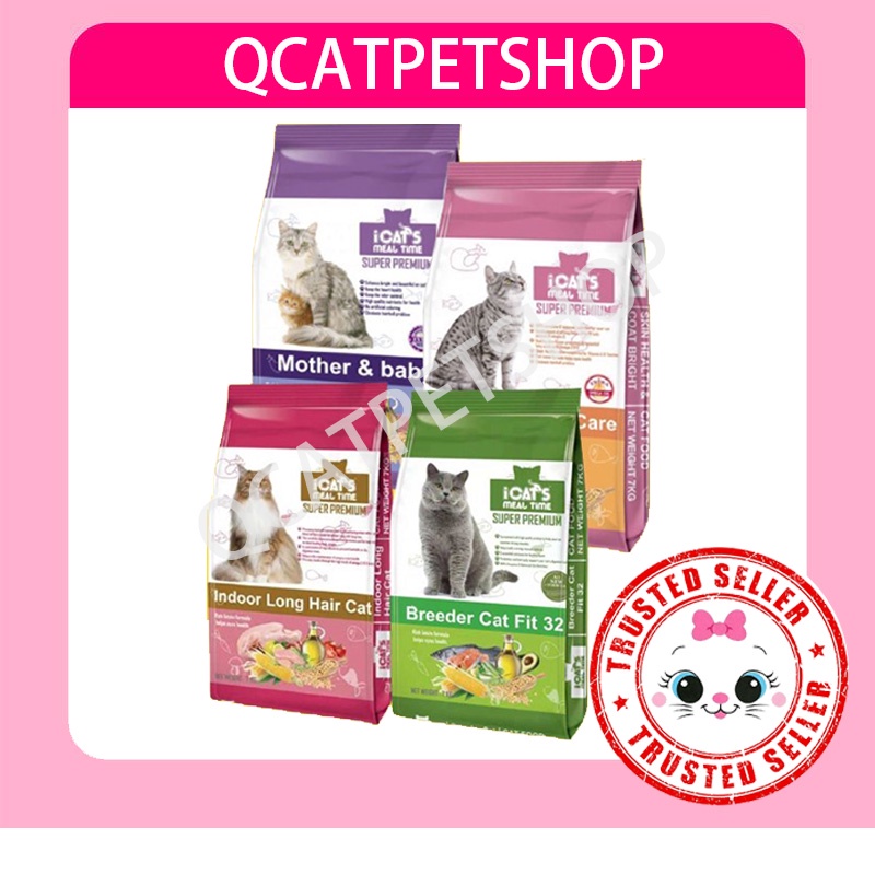 iCats Meal Time Super Premium Cat Food 7KG (Mother Baby, Hairball Skin