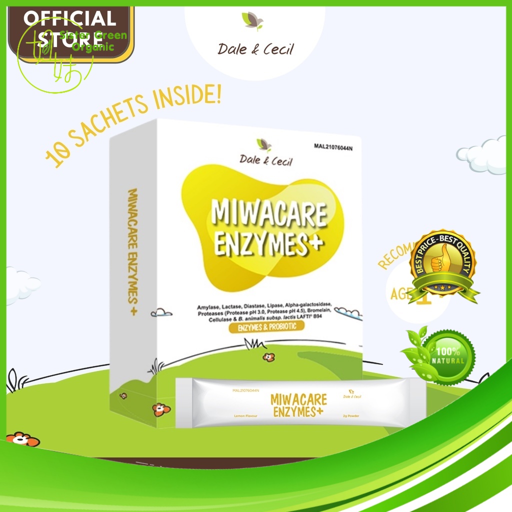 MIWACARE ENZYME+ 9 Digestive Enzymes & 1 Probiotics for Digestive