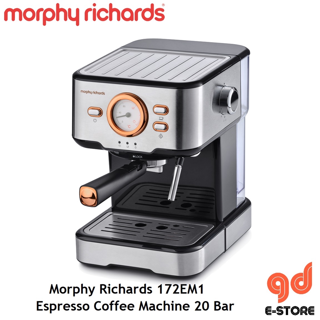 Morphy Richards 172EM1 Espresso Coffee Machine 20 Bar (Rose Gold with