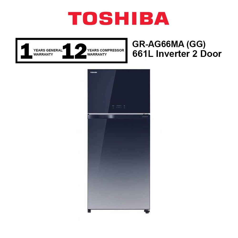 Toshiba Fridge Inverter 661L GRAG66MA (GGGradiation Blue / PGB