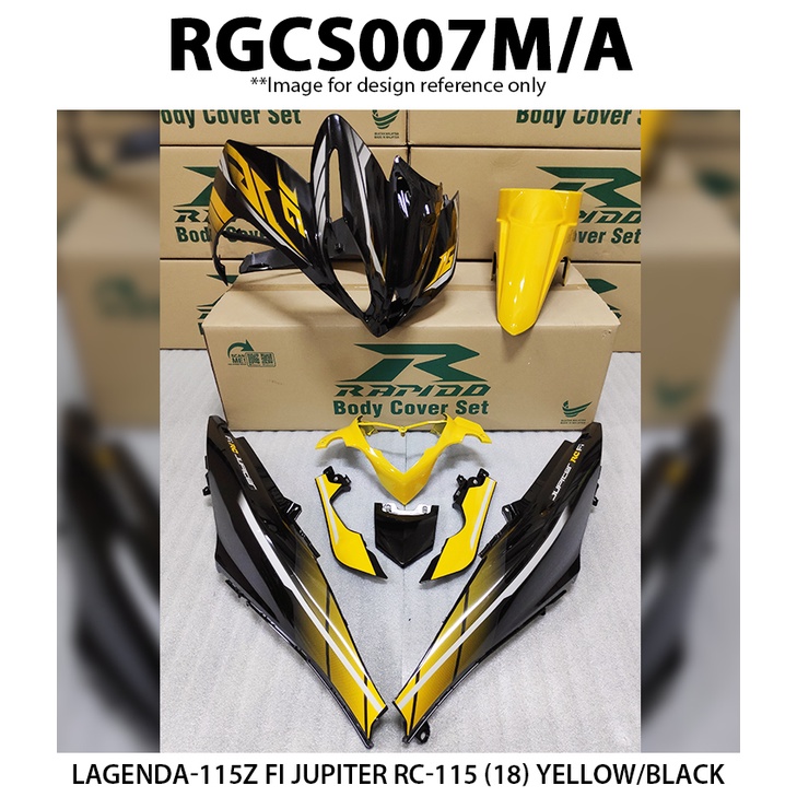 YAMAHA LAGENDA 115 Z FI 115Z FUEL INJECTION JUPITER RC115 (18) Cover Set (Sticker Tanam) Rapido
