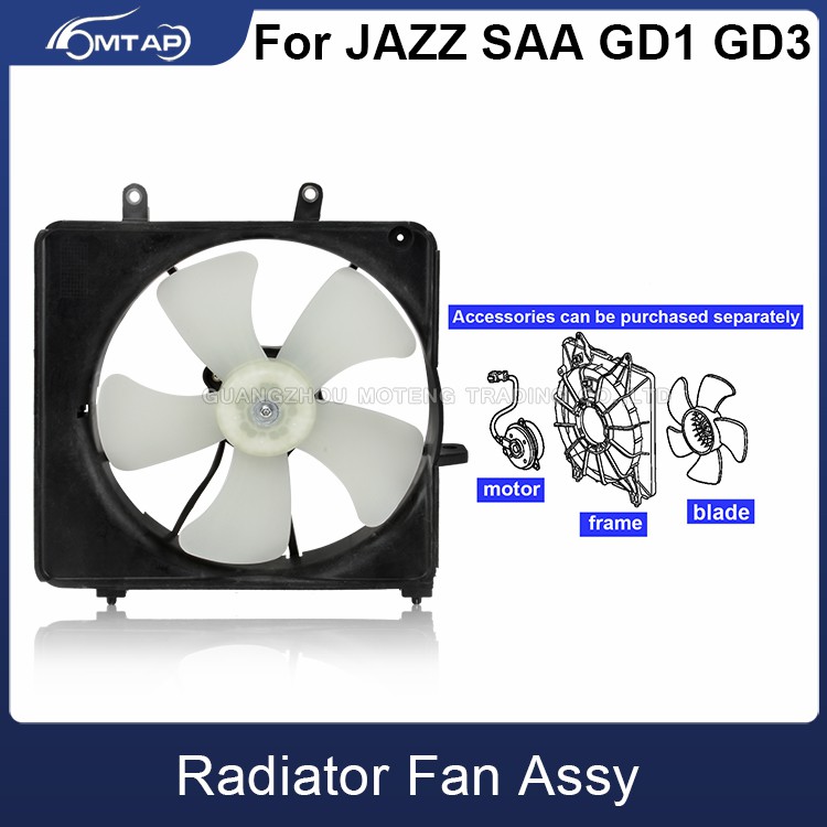 Radiator Cooling Fan Assy For HONDA FIT JAZZ SAA GD1 GD3 1.3/1.5L 2005