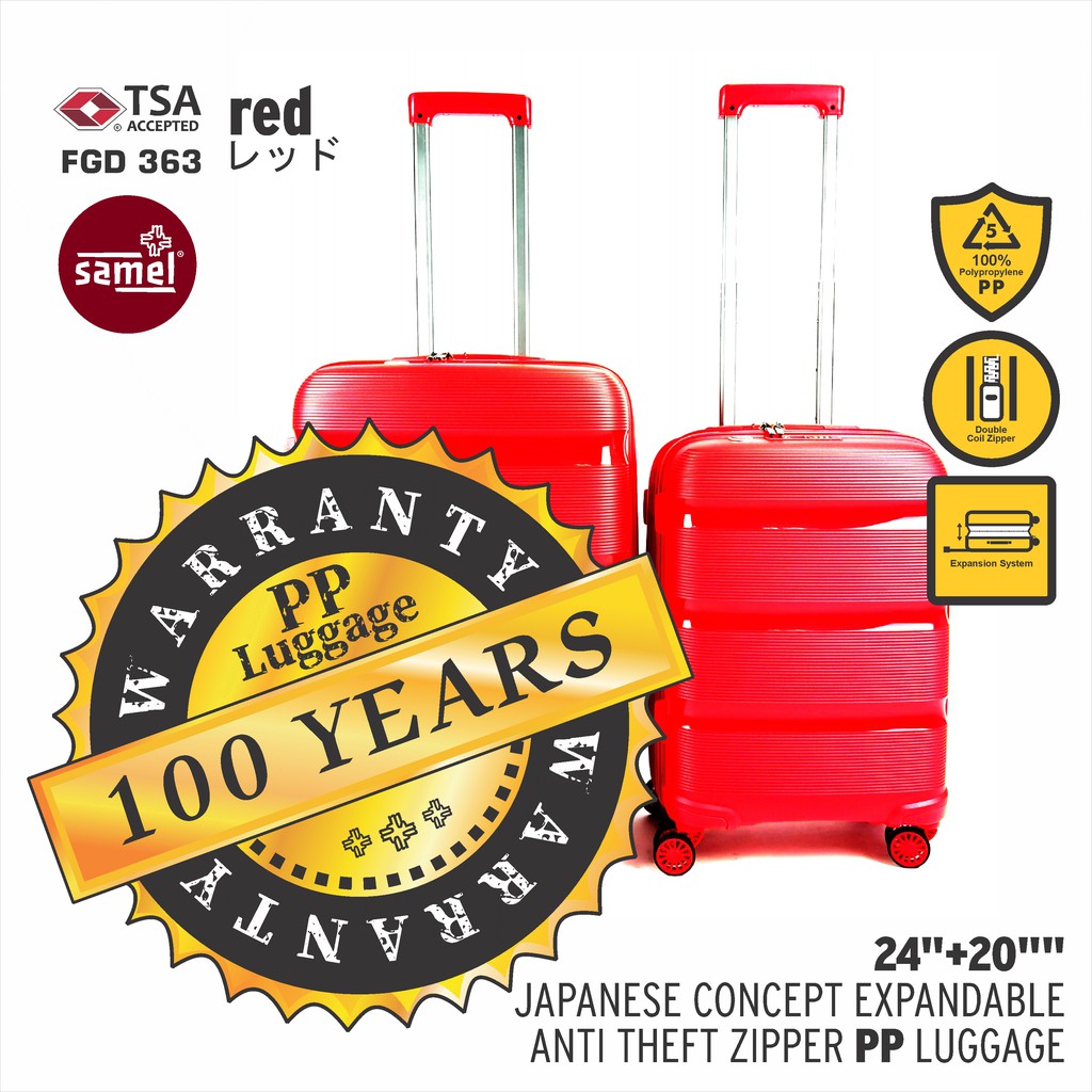 2 IN 1 SET FGD 363 JAPANESES CONCEPT EXPANDABLE ANTI THEFT ZIPPER PP