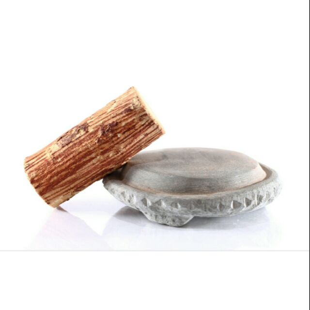 Traditional grinding stone for thanaka wood bedak sejuk Shopee Malaysia