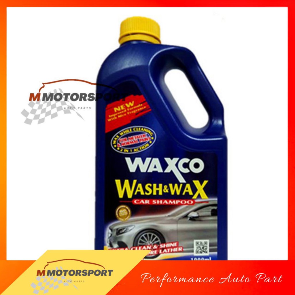 WAXCO Wash And Wax Car Liquid Shampoo (1000ml) Shopee Malaysia