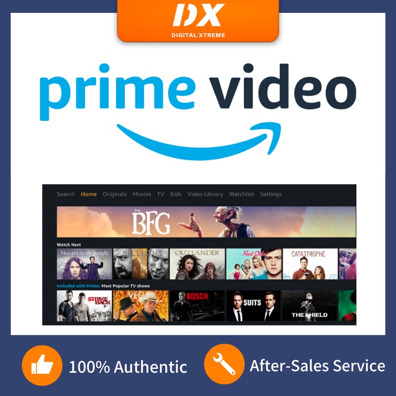 Amazon Prime Video Premium Account / Instant Delivery via Shopee Chat