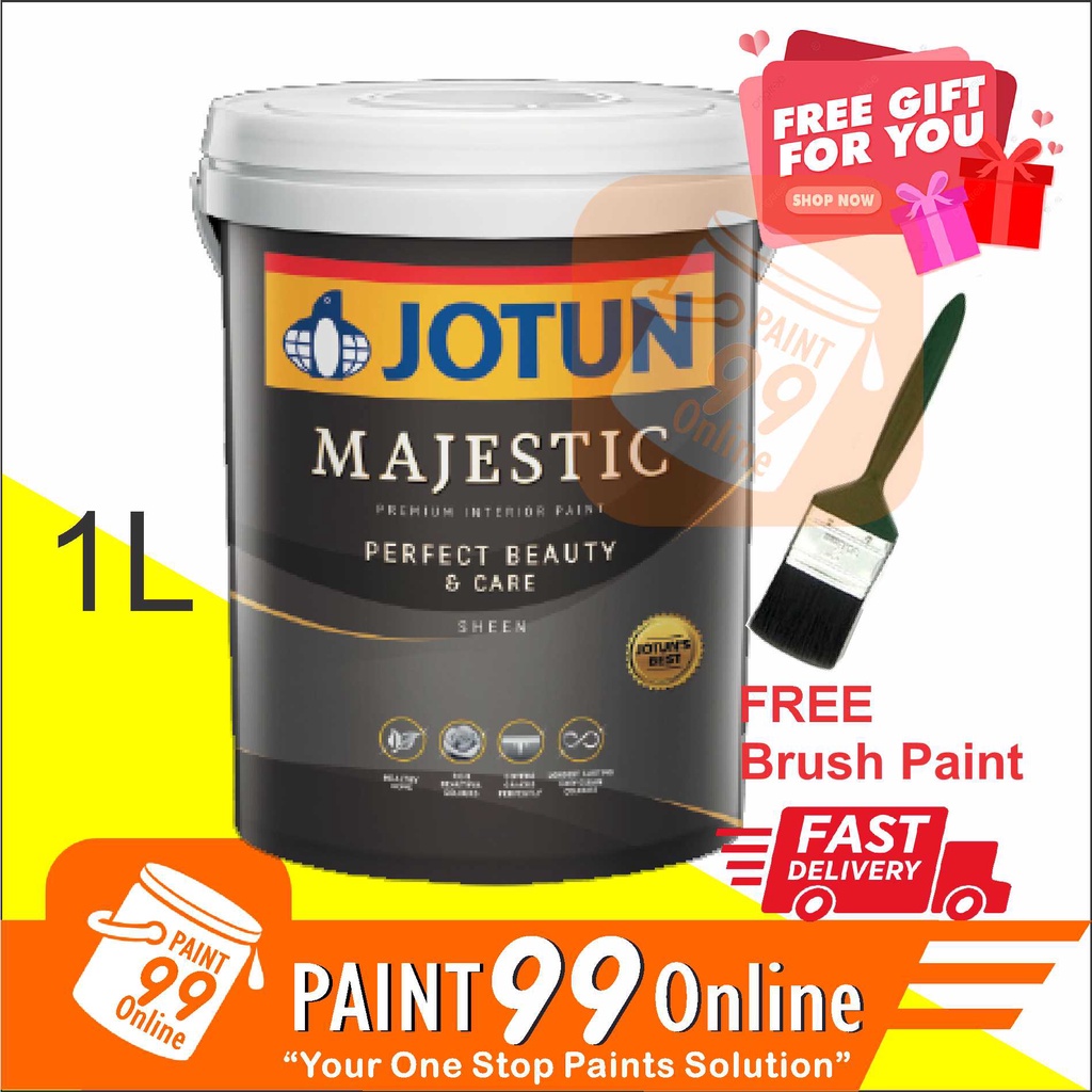 ( LIGHT COLOUR ) 1L JOTUN Majestic Perfect Beauty & Care / interior