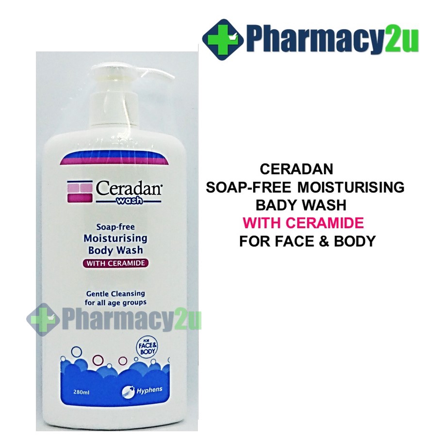 CERADAN WASH SOAPFREE MOISTURISING BODY WASH WITH CERAMIDE 280ML