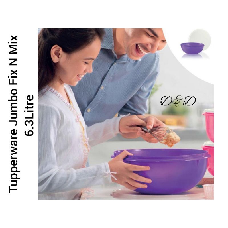 Tupperware Jumbo Fix N Mix Bowl Tupperware Salad Bowl Tupperware